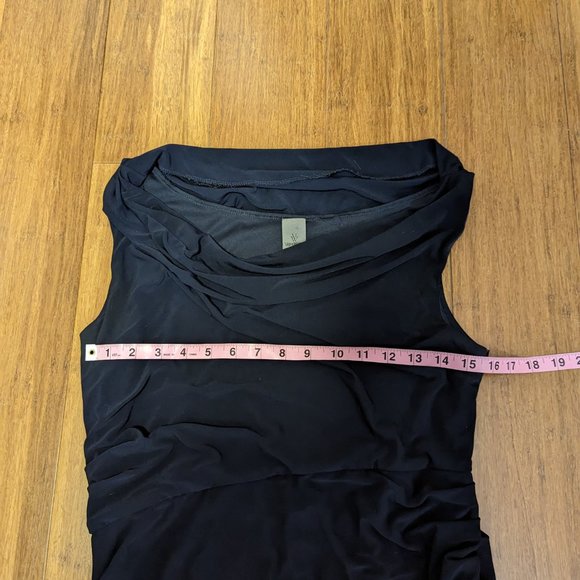 Vera Wang Sleeveless Draped/Ruched Dress *Please Read for Flaws - Picture 10 of 15